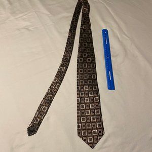 beecroft & bull necktie, geo pattern silk